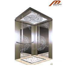 Machine Roomless Passenger Elevator with Stainless Steel Mirror in The Middle